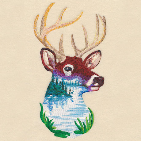 Deerscape in Watercolor