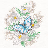 Butterfly & Trillium (Vintage)