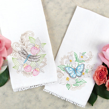 Dragonfly & Orchid (Vintage)