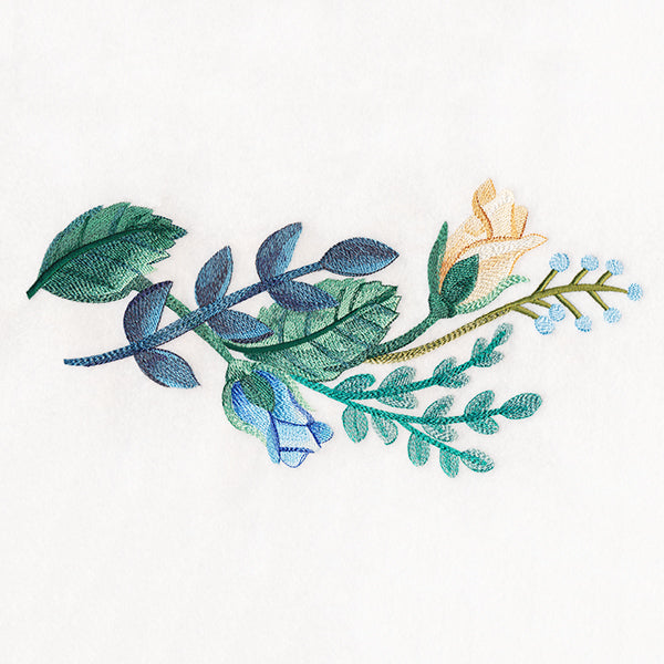 Forest Blooms Border in Watercolor