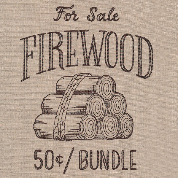 Summer Market - Firewood for Sale – Embroidery Library