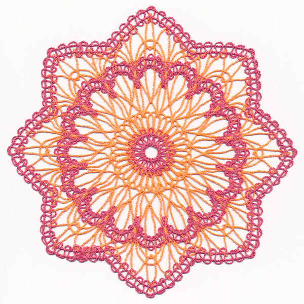 Sunburst Doily (Battenburg Lace)