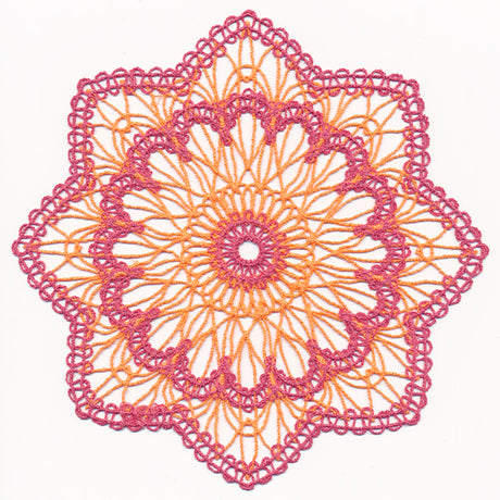 Sunburst Doily (Battenburg Lace)