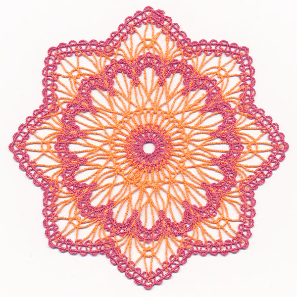 Sunburst Doily (Battenburg Lace)