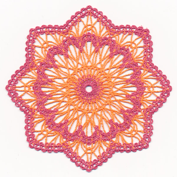Sunburst Doily (Battenburg Lace)