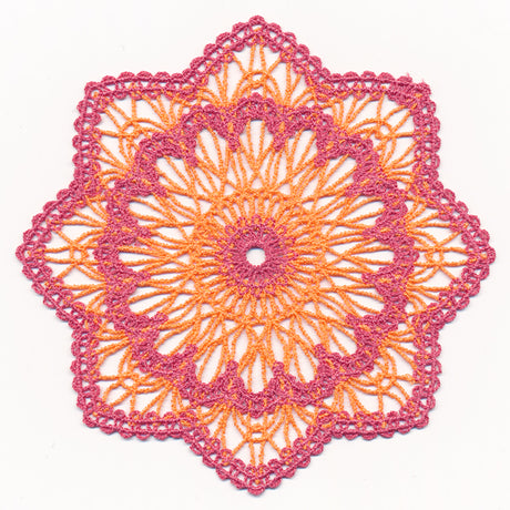 Sunburst Doily (Battenburg Lace)