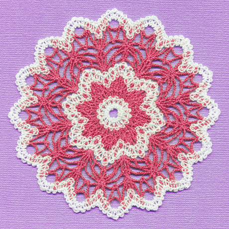 Floral Doily (Battenburg Lace)