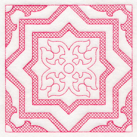 Moroccan Magic - Star Flourish (Trapunto)