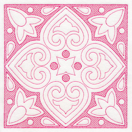 Moroccan Magic - Textured Heart (Trapunto)