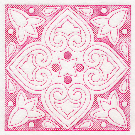 Moroccan Magic - Textured Heart (Trapunto)