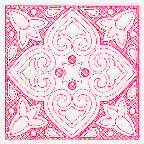 Moroccan Magic - Textured Heart (Trapunto)