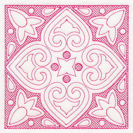 Moroccan Magic - Textured Heart (Trapunto)