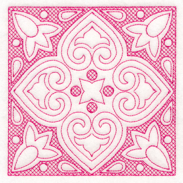 Moroccan Magic - Textured Heart (Trapunto)