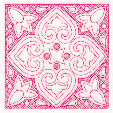 Moroccan Magic - Textured Heart (Trapunto)