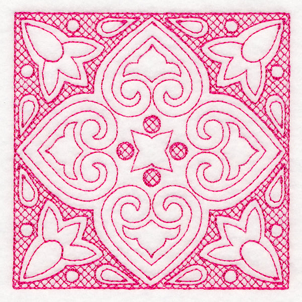 Moroccan Magic - Textured Heart (Trapunto)