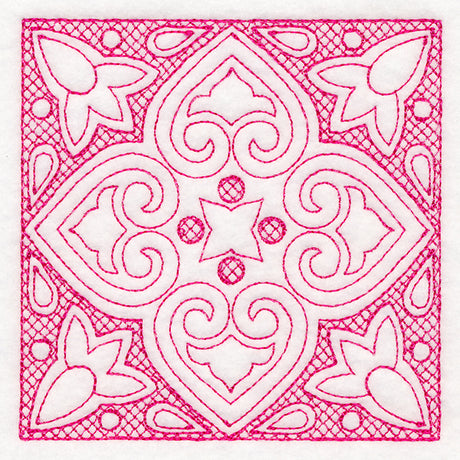 Moroccan Magic - Textured Heart (Trapunto)