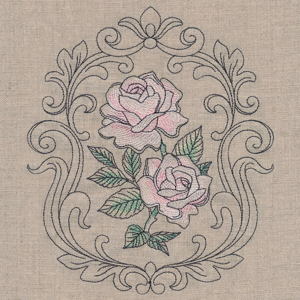 Baroque Blooms Cameo - Tea Rose
