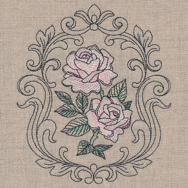 Baroque Blooms Cameo - Tea Rose