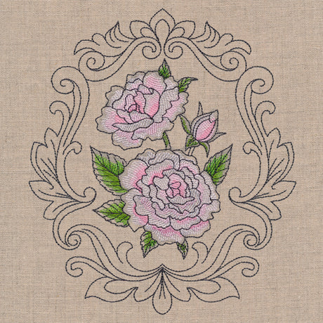 Baroque Blooms Cameo - Madame Alfred Carriere Rose