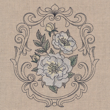 Baroque Blooms Cameo - Goldfinch