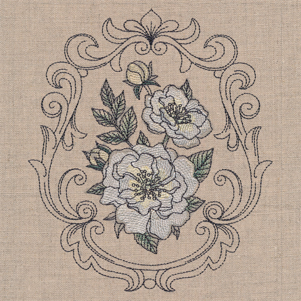 Baroque Blooms Cameo - Goldfinch