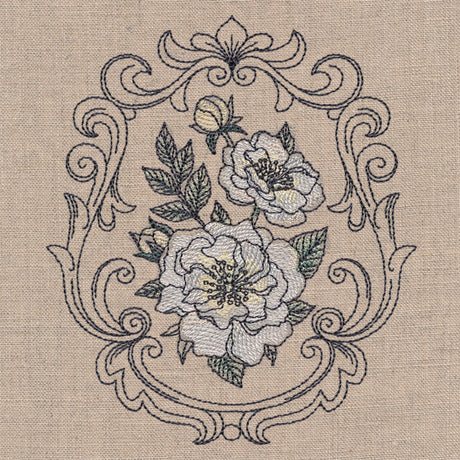 Baroque Blooms Cameo - Goldfinch