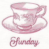 Radiant Garden Teacup - Sunday