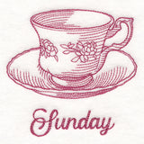 Radiant Garden Teacup - Sunday