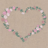 Delicate Rose Heart Wreath