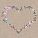 Delicate Rose Heart Wreath