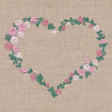 Delicate Rose Heart Wreath