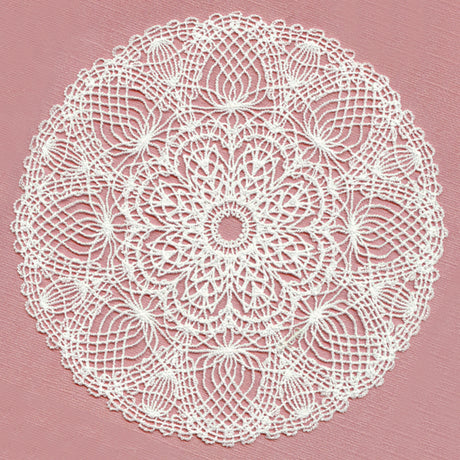 Lotus Bouquet Doily (Battenburg Lace)