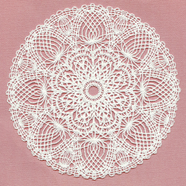 Lotus Bouquet Doily (Battenburg Lace)