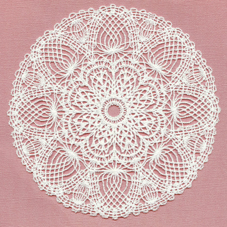 Lotus Bouquet Doily (Battenburg Lace)