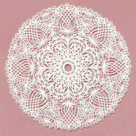 Lotus Bouquet Doily (Battenburg Lace)