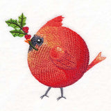 Roly-Poly Christmas Cardinal