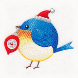 Roly-Poly Christmas Blue Bird