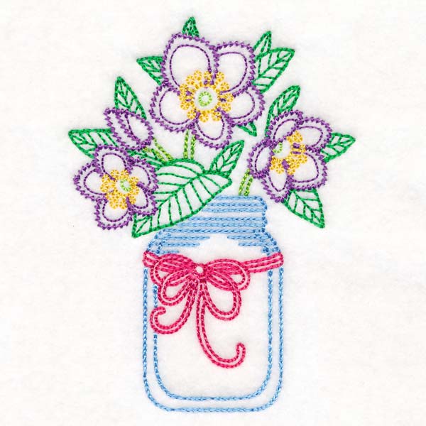 Merry Mason Jar - Lenten Rose