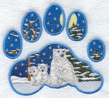 Polar Bear Track Scene