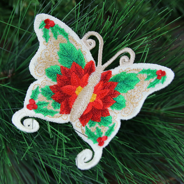 Free-Flying Christmas Butterfly (In-the-Hoop)