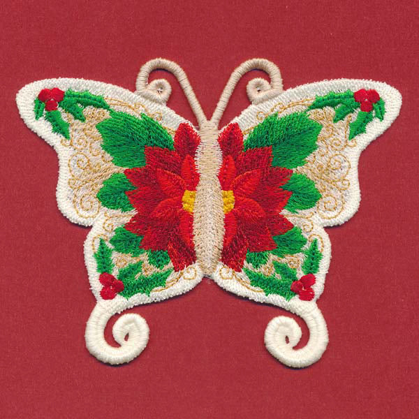 Free-Flying Christmas Butterfly (In-the-Hoop)