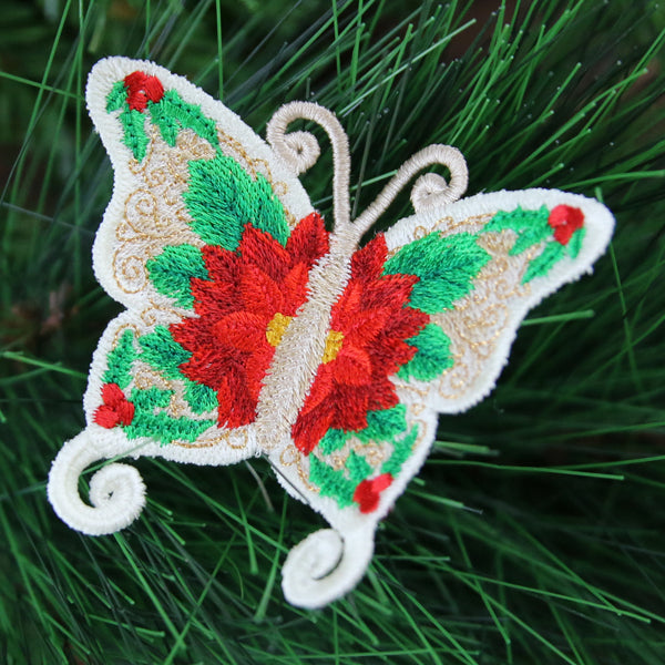 Free-Flying Christmas Butterfly (In-the-Hoop)