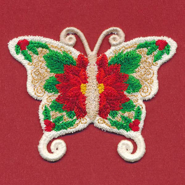 Free-Flying Christmas Butterfly (In-the-Hoop)