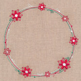 Delicate Poinsettia Wreath