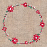 Delicate Poinsettia Wreath