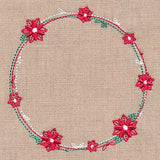 Delicate Poinsettia Wreath