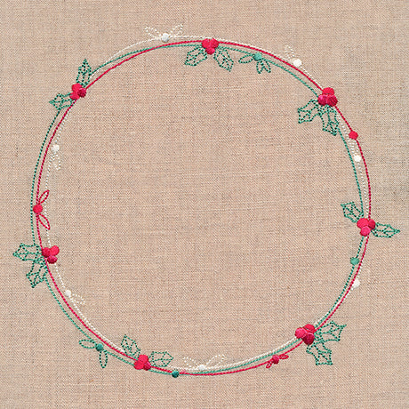 Delicate Holly & Berry Wreath