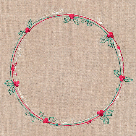 Delicate Holly & Berry Wreath