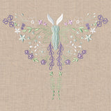 Delicate Wildflower Luna Moth