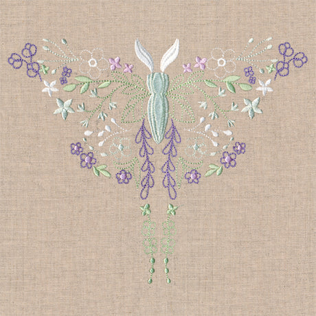 Delicate Wildflower Luna Moth